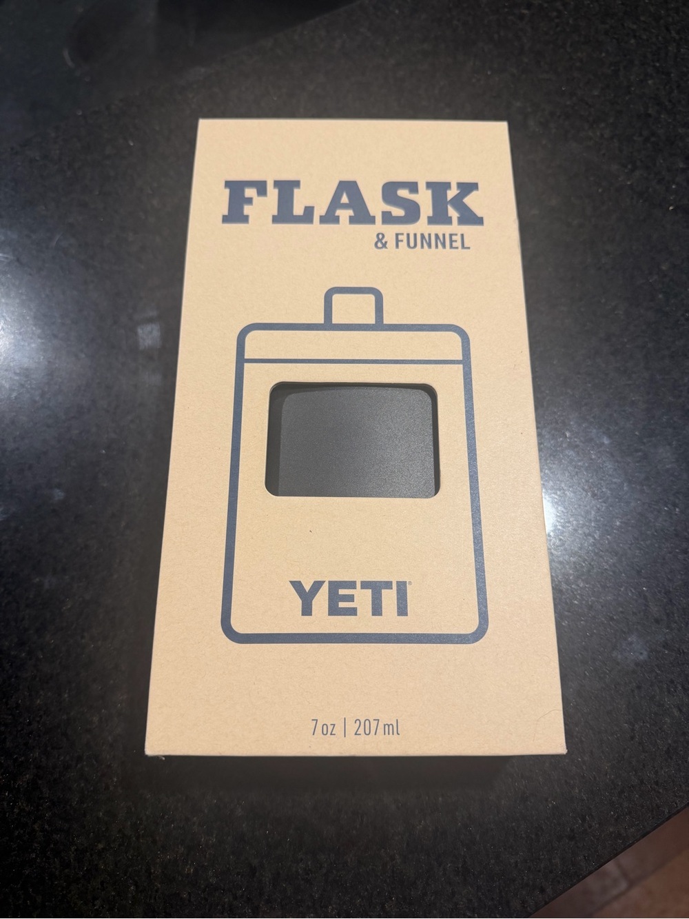 Yeti Black Flask & Funnel 7 oz Travel Set